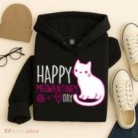 Cute Kitty Cat Valentines Day Meowtines Hoodie thumb 4