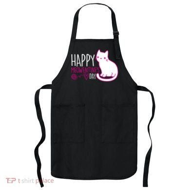 Cute Kitty Cat Valentines Day Meowtines Apron