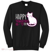 Cute Kitty Cat Valentines Day Meowtines Sweatshirt thumb 0