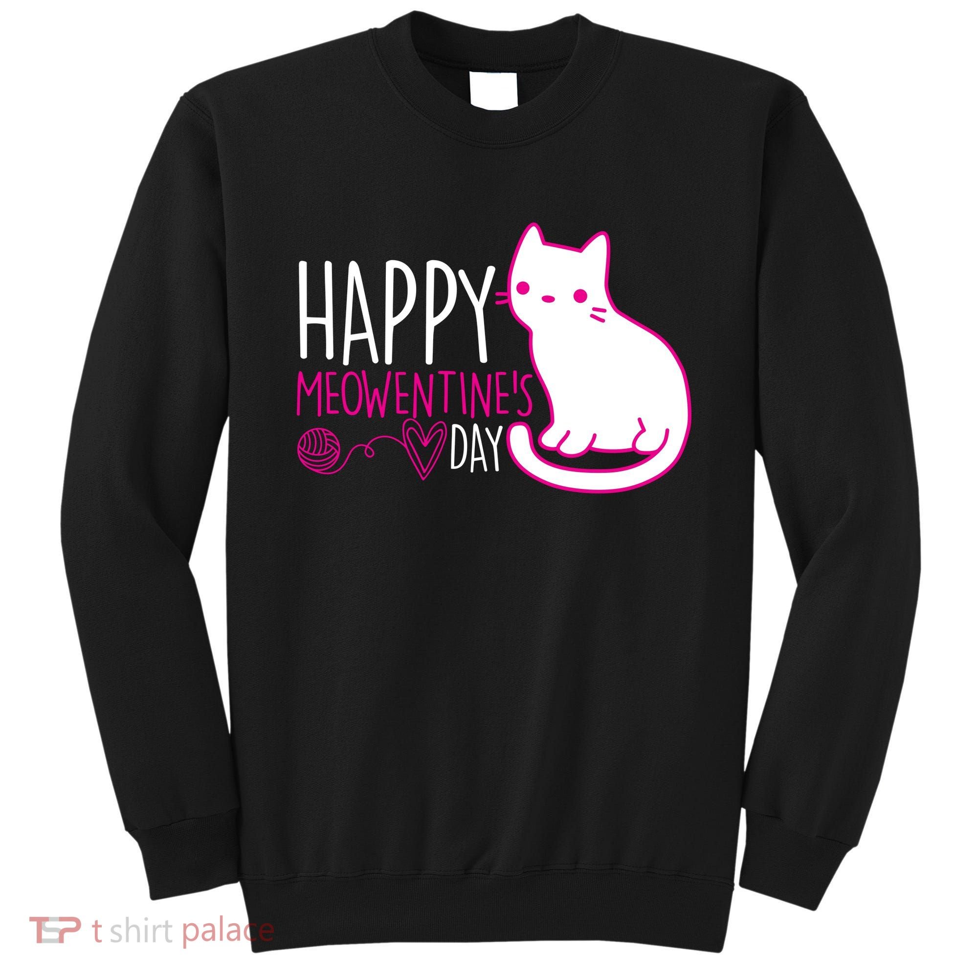 Cute Kitty Cat Valentines Day Meowtines Sweatshirt