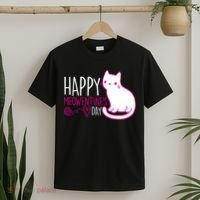 Cute Kitty Cat Valentines Day Meowtines T-Shirt thumb 2