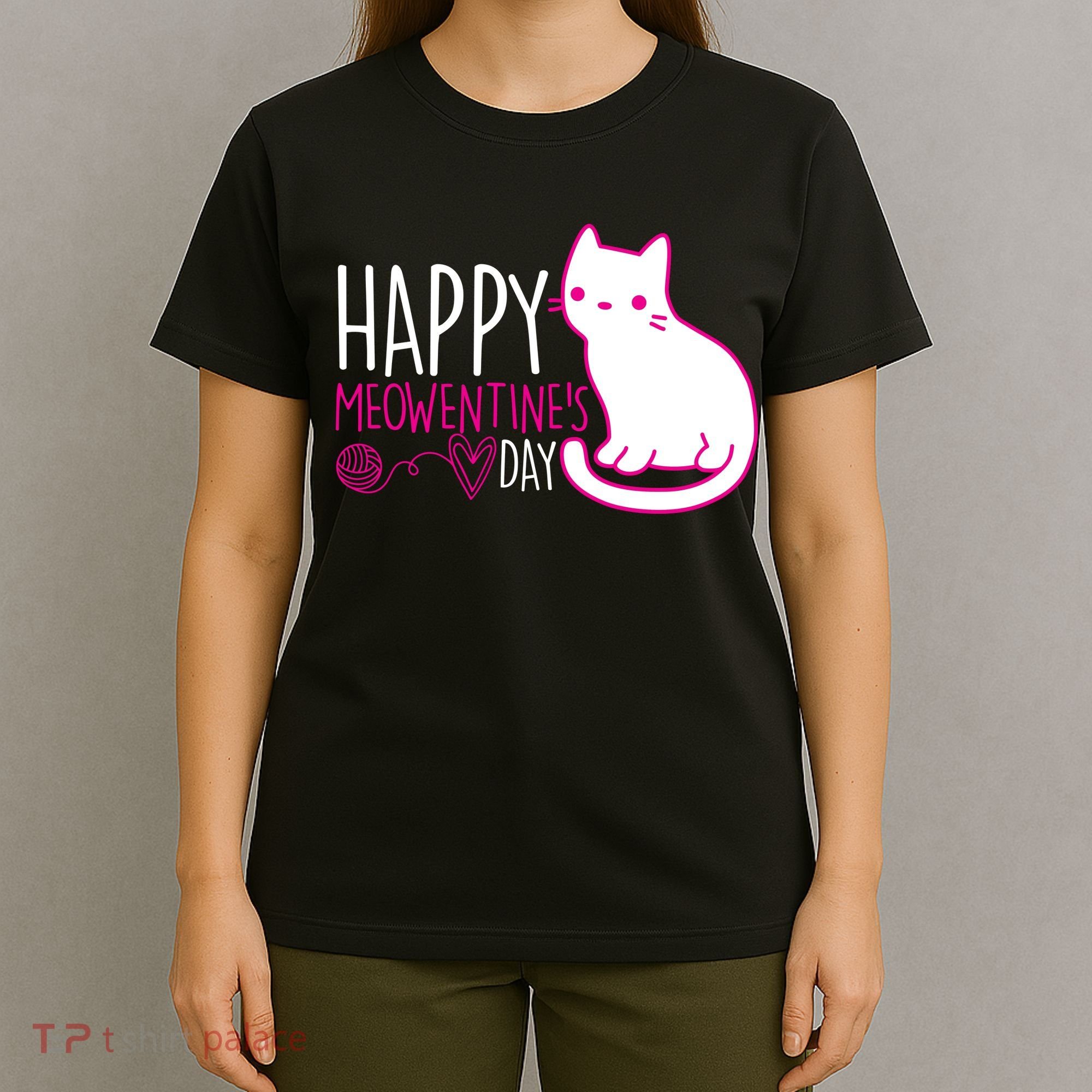 Cute Kitty Cat Valentines Day Meowtines T-Shirt