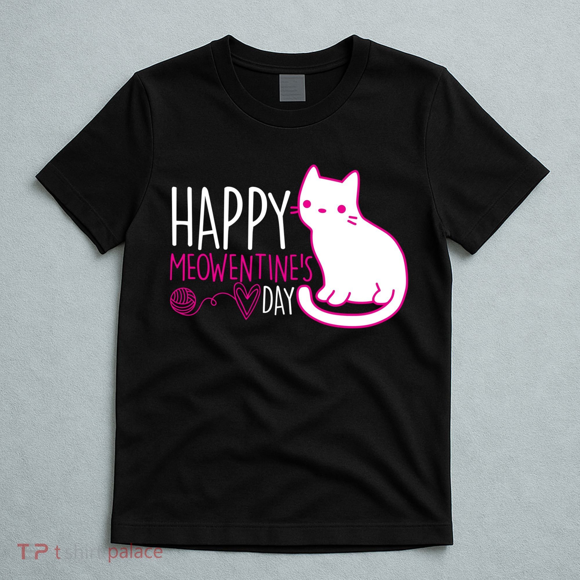 Cute Kitty Cat Valentines Day Meowtines T-Shirt