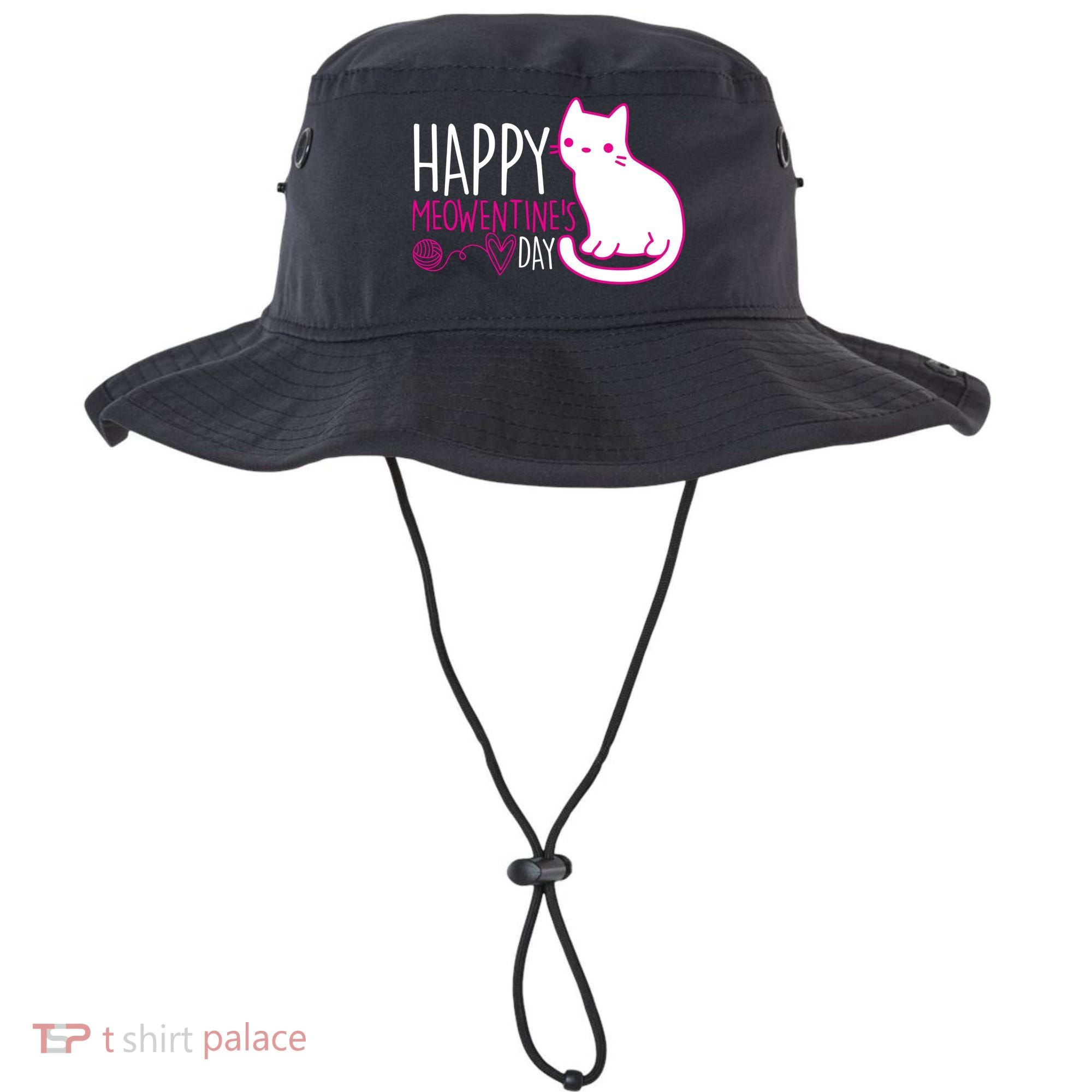 Cute Kitty Cat Valentines Day Meowtines Bucket Hat