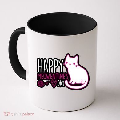 Cute Kitty Cat Valentines Day Meowtines Coffee Mug