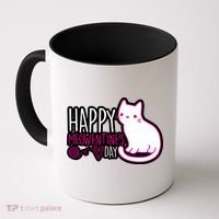 Cute Kitty Cat Valentines Day Meowtines Coffee Mug thumb 0