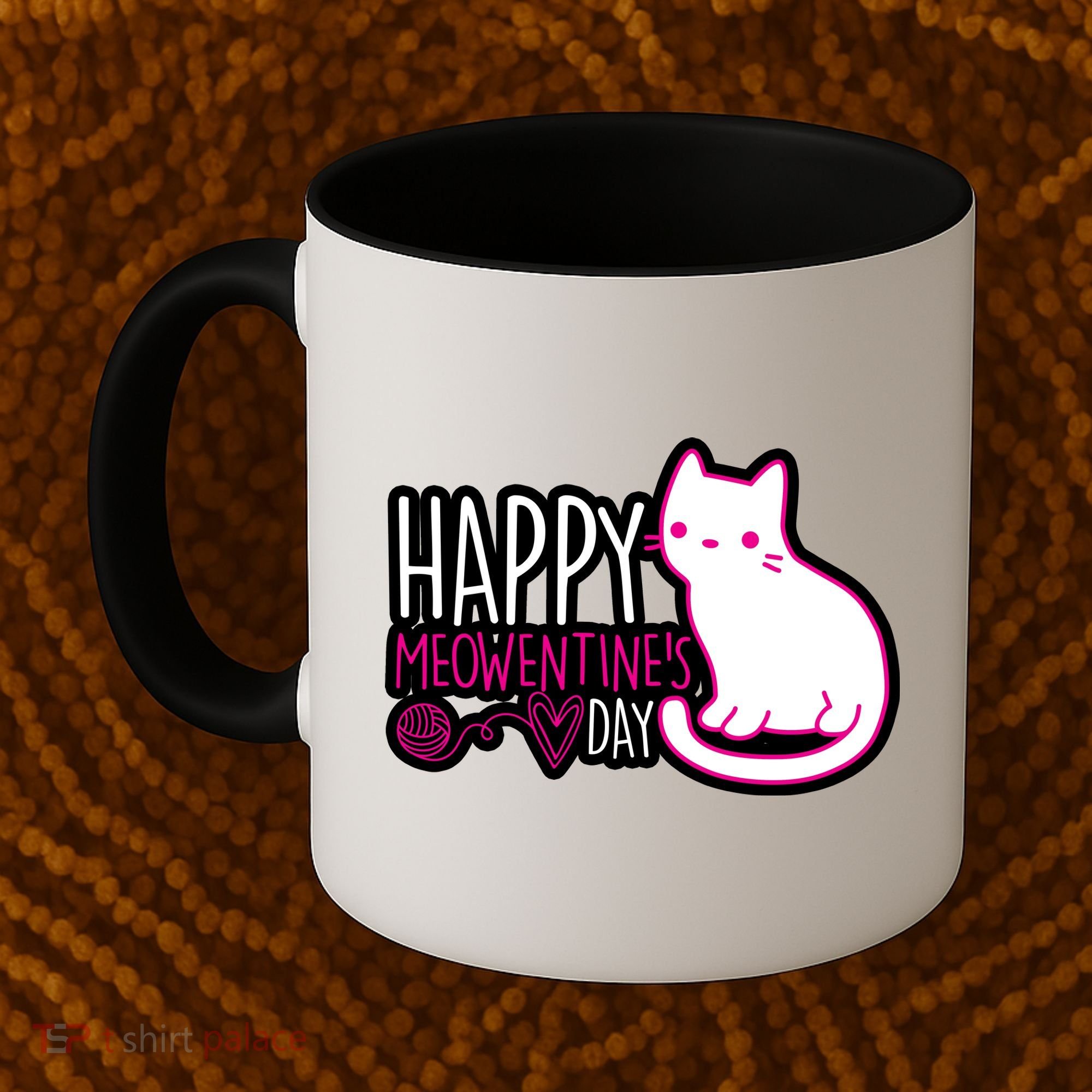Cute Kitty Cat Valentines Day Meowtines Coffee Mug