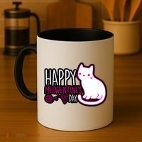 Cute Kitty Cat Valentines Day Meowtines Coffee Mug thumb 4