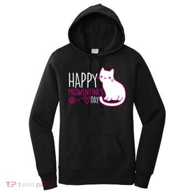 Cute Kitty Cat Valentines Day Meowtines Women's Hoodie