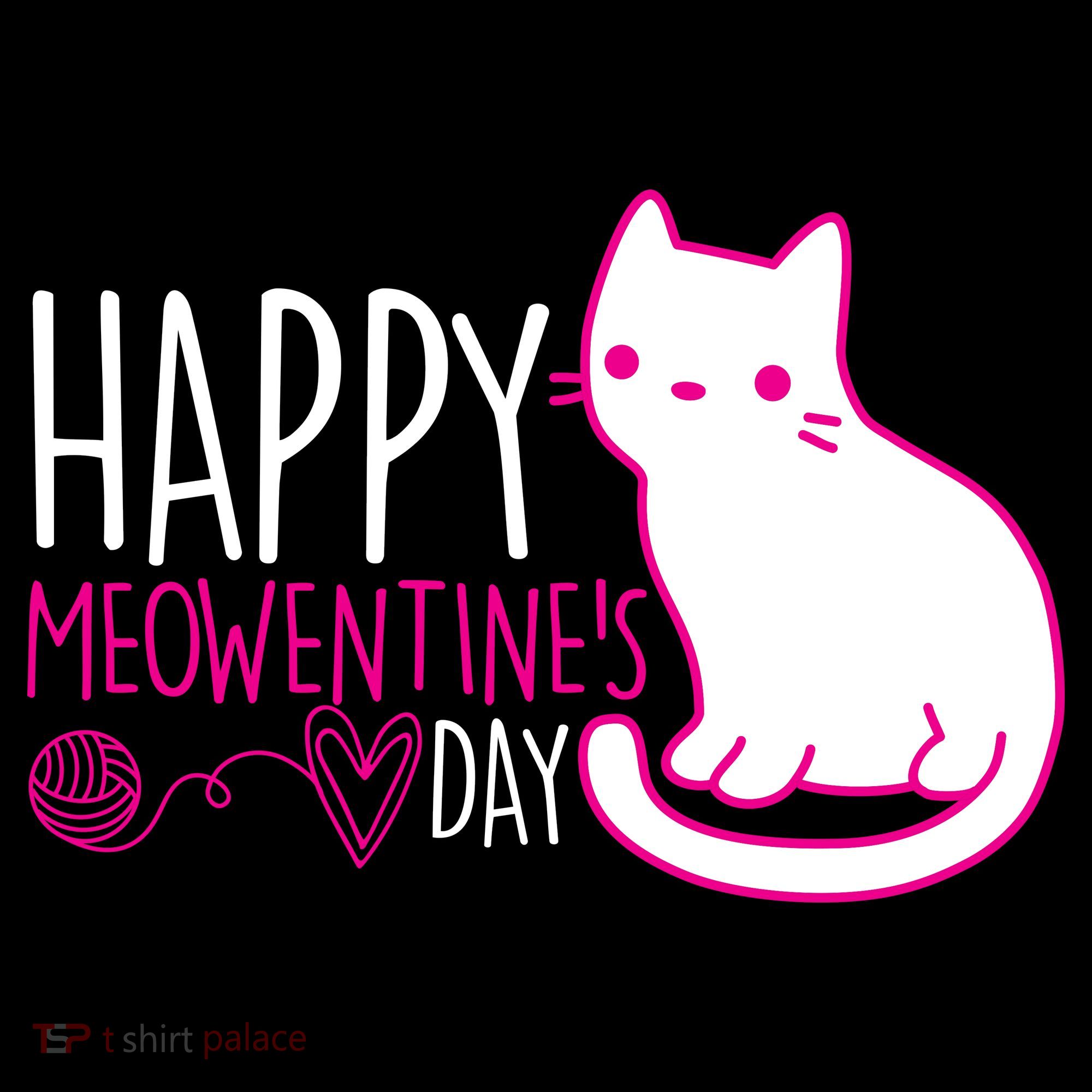 Cute Kitty Cat Valentines Day Meowtines Women's Hoodie