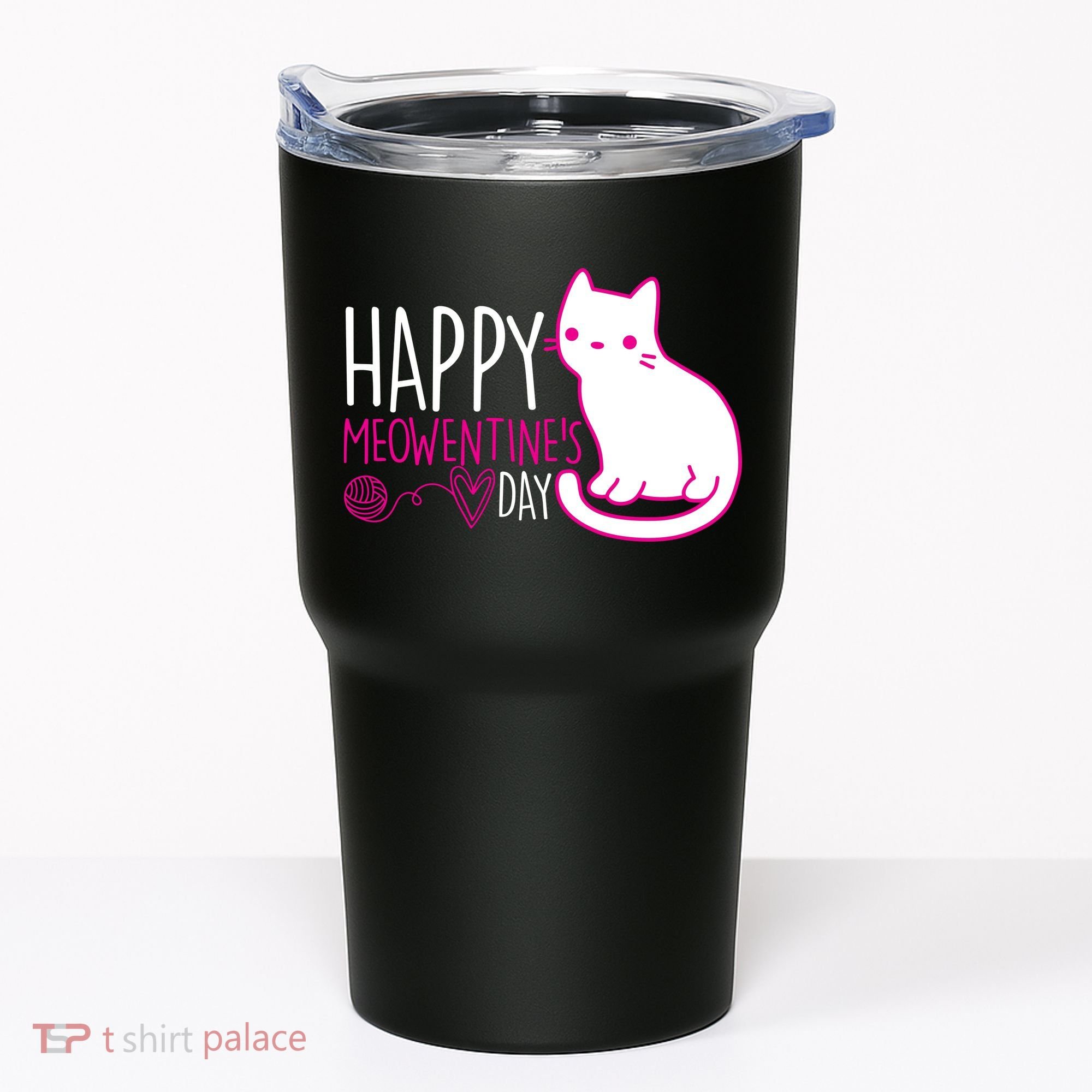 Cute Kitty Cat Valentines Day Meowtines Tumbler