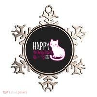 Cute Kitty Cat Valentines Day Meowtines Ornament thumb 0