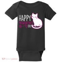 Cute Kitty Cat Valentines Day Meowtines Baby Bodysuit thumb 0