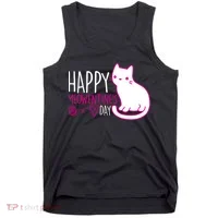 Cute Kitty Cat Valentines Day Meowtines Tank Top thumb 0