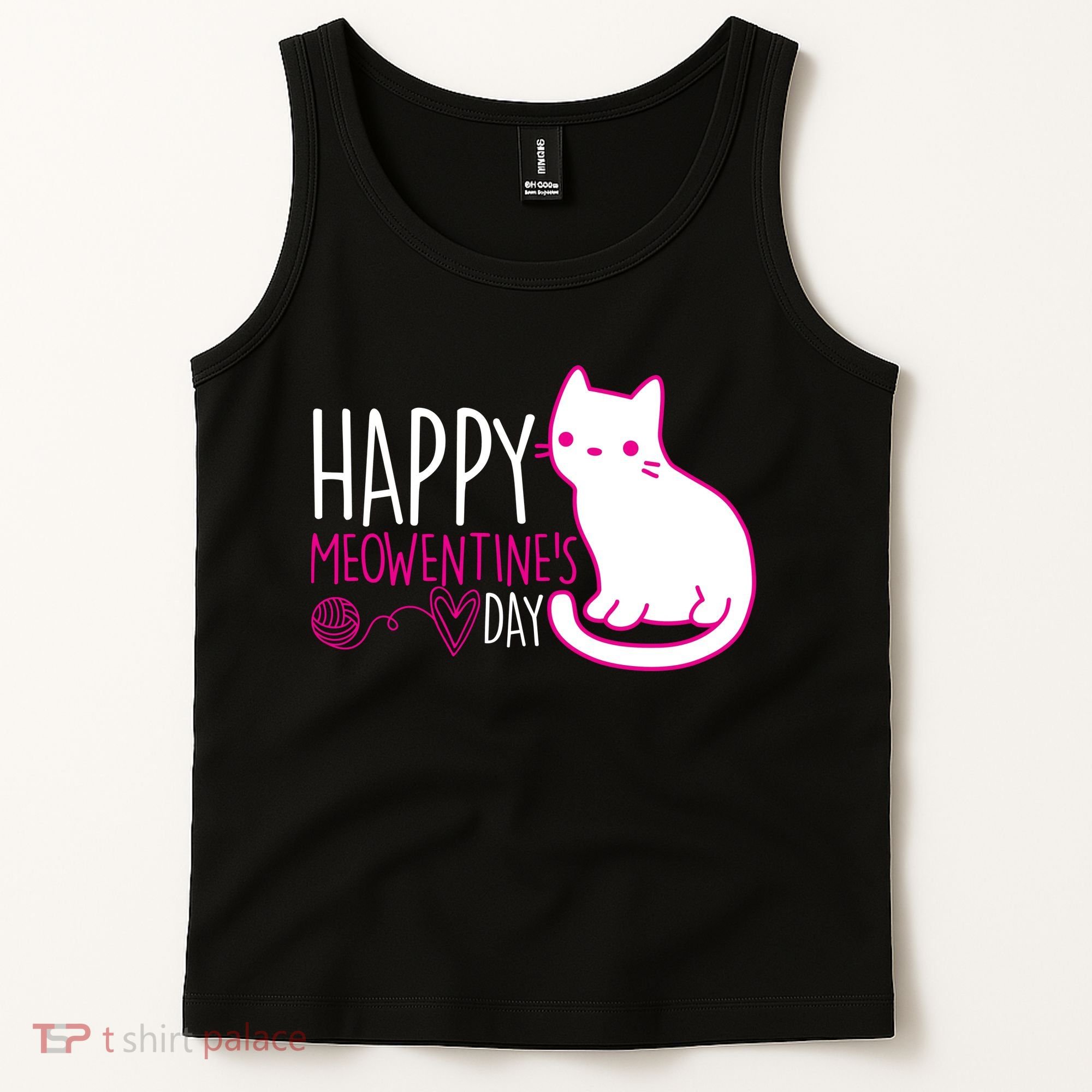 Cute Kitty Cat Valentines Day Meowtines Tank Top