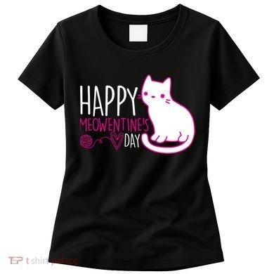 Cute Kitty Cat Valentines Day Meowtines Women's T-Shirt
