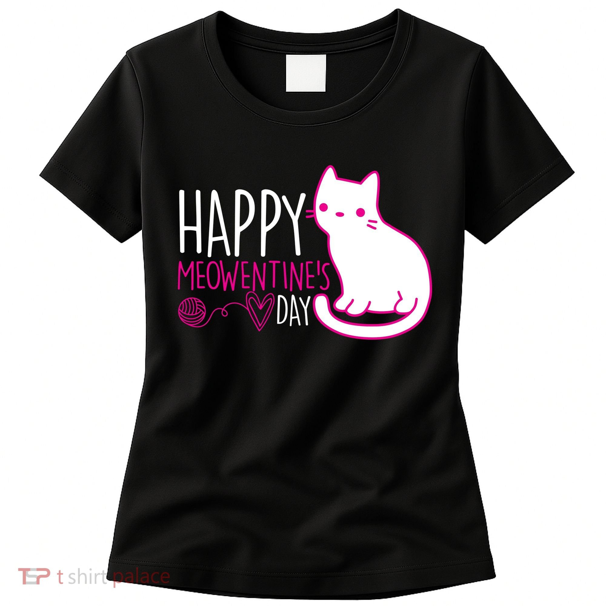 Cute Kitty Cat Valentines Day Meowtines Women's T-Shirt
