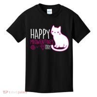 Cute Kitty Cat Valentines Day Meowtines Kids T-Shirt thumb 0