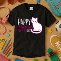 Cute Kitty Cat Valentines Day Meowtines Kids T-Shirt thumb 3