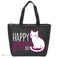 Cute Kitty Cat Valentines Day Meowtines Tote Bag thumb 0