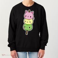 Cute Kitty Dango Ice Cream Cone Women's Sweatshirt thumb 0
