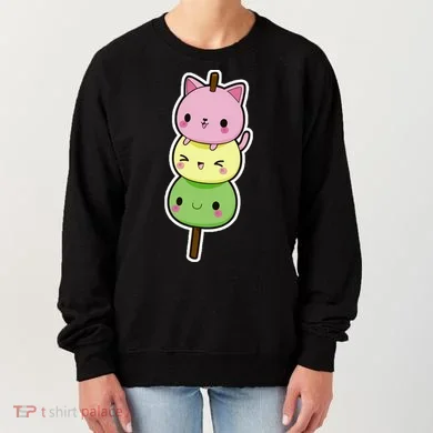 Cute Kitty Dango Ice Cream Cone Women's Sweatshirt