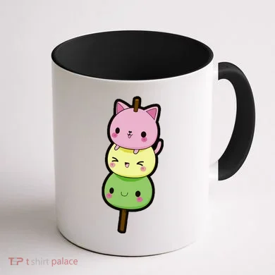 Cute Kitty Dango Ice Cream Cone Coffee Mug back
