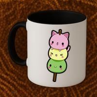 Cute Kitty Dango Ice Cream Cone Coffee Mug thumb 2