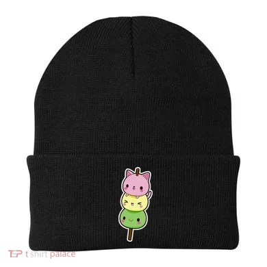 Cute Kitty Dango Ice Cream Cone Beanie