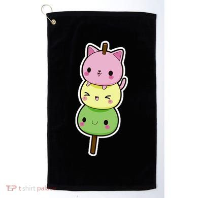 Cute Kitty Dango Ice Cream Cone Golf Towel