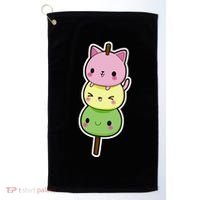 Cute Kitty Dango Ice Cream Cone Golf Towel thumb 0