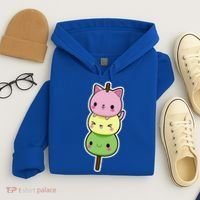 Cute Kitty Dango Ice Cream Cone Hoodie thumb 4