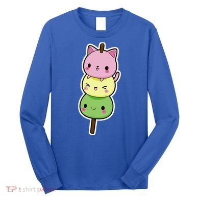 Cute Kitty Dango Ice Cream Cone Long Sleeve Shirt