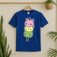 Cute Kitty Dango Ice Cream Cone T-Shirt thumb 2