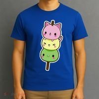 Cute Kitty Dango Ice Cream Cone T-Shirt thumb 3