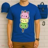Cute Kitty Dango Ice Cream Cone T-Shirt thumb 6