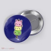 Cute Kitty Dango Ice Cream Cone Button thumb 0