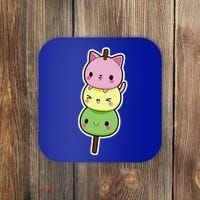 Cute Kitty Dango Ice Cream Cone Coaster thumb 0