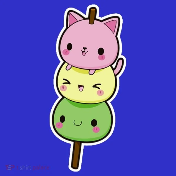 Cute Kitty Dango Ice Cream Cone Polo