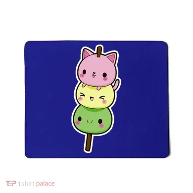 Cute Kitty Dango Ice Cream Cone Mousepad