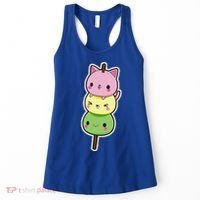 Cute Kitty Dango Ice Cream Cone Women's Tank Top thumb 0