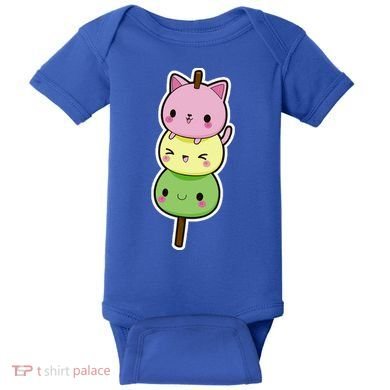 Cute Kitty Dango Ice Cream Cone Baby Bodysuit
