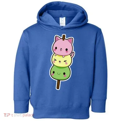 Cute Kitty Dango Ice Cream Cone Toddler Hoodie