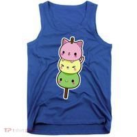 Cute Kitty Dango Ice Cream Cone Tank Top thumb 0