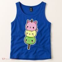 Cute Kitty Dango Ice Cream Cone Tank Top thumb 2