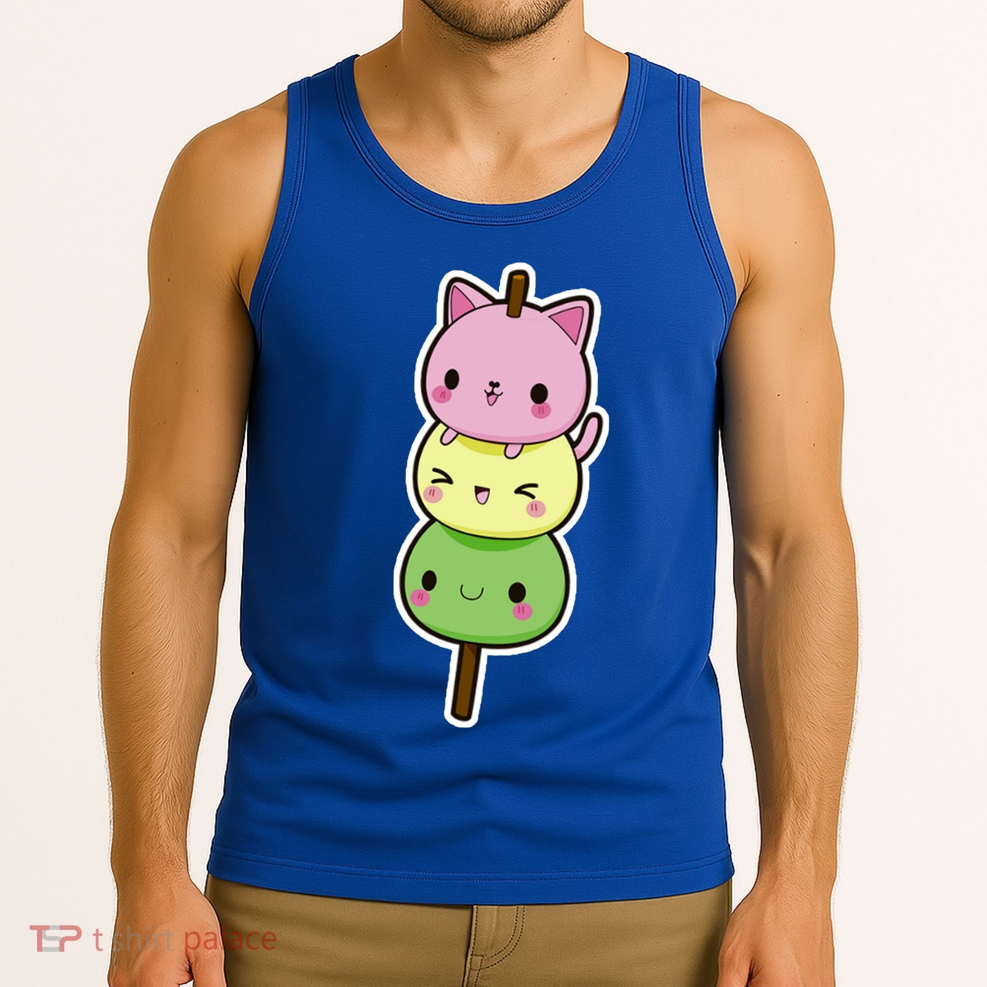 Cute Kitty Dango Ice Cream Cone Tank Top