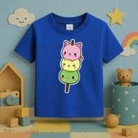 Cute Kitty Dango Ice Cream Cone Toddler T-Shirt thumb 3