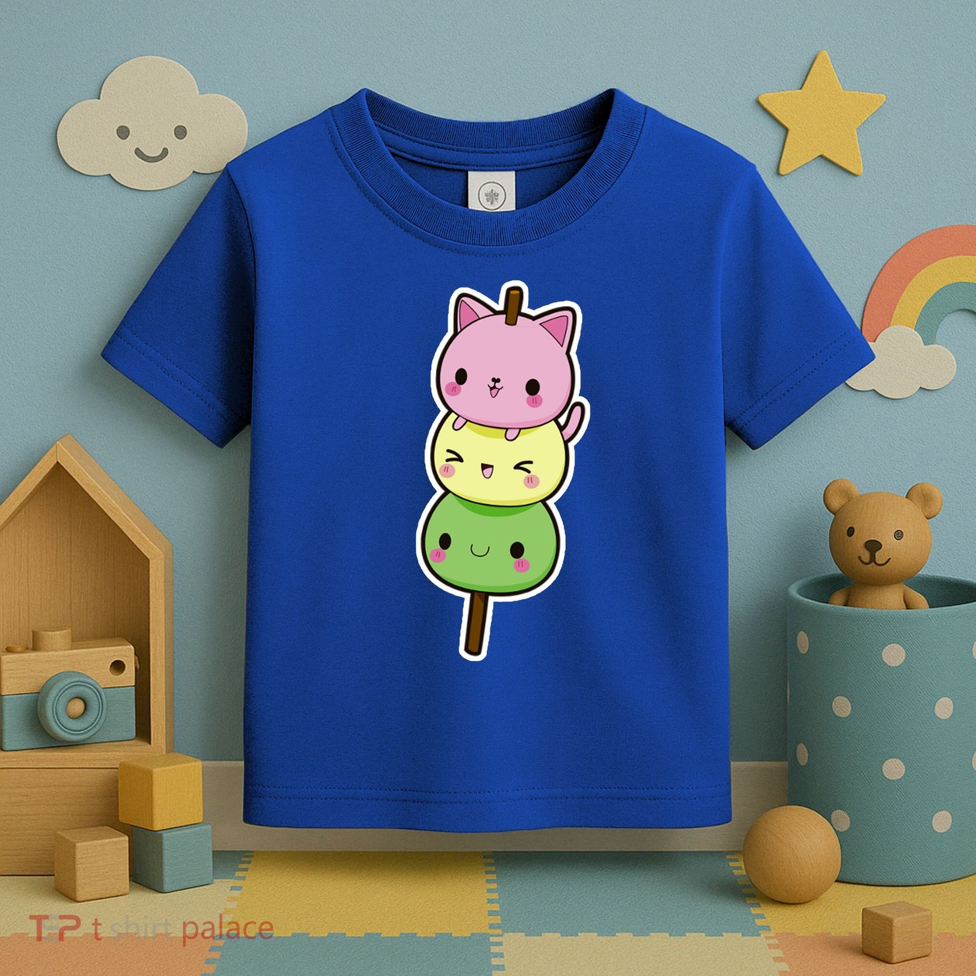 Cute Kitty Dango Ice Cream Cone Toddler T-Shirt