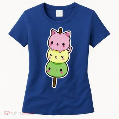 Cute Kitty Dango Ice Cream Cone Women's T-Shirt
