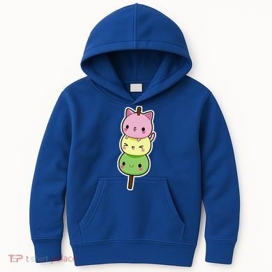 Cute Kitty Dango Ice Cream Cone Kids Hoodie